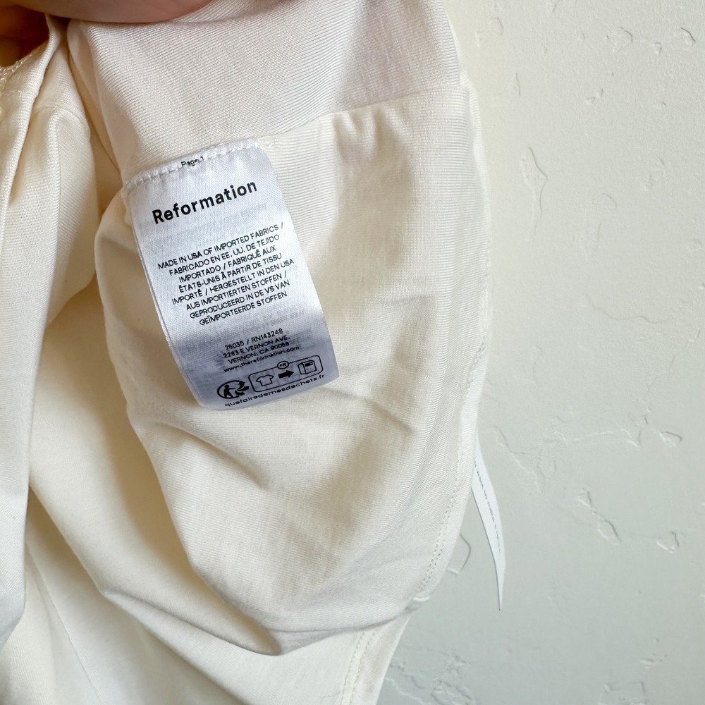Reformation | NWT‎ Ava Heavy Lined Knit Mini Dress in Lemon Yellow Size XS - Picture 9 of 10